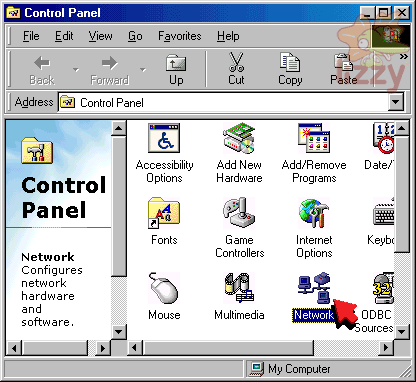 Network in the Control Panel. 